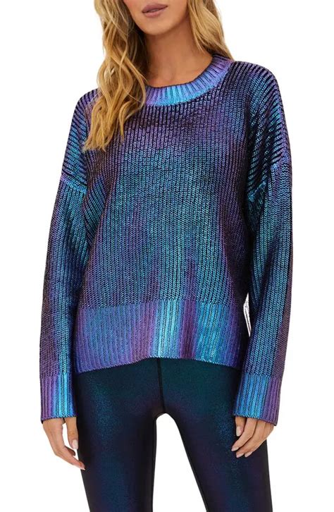 cooling fabric metallic sweater under $250|women's metallic sweaters.